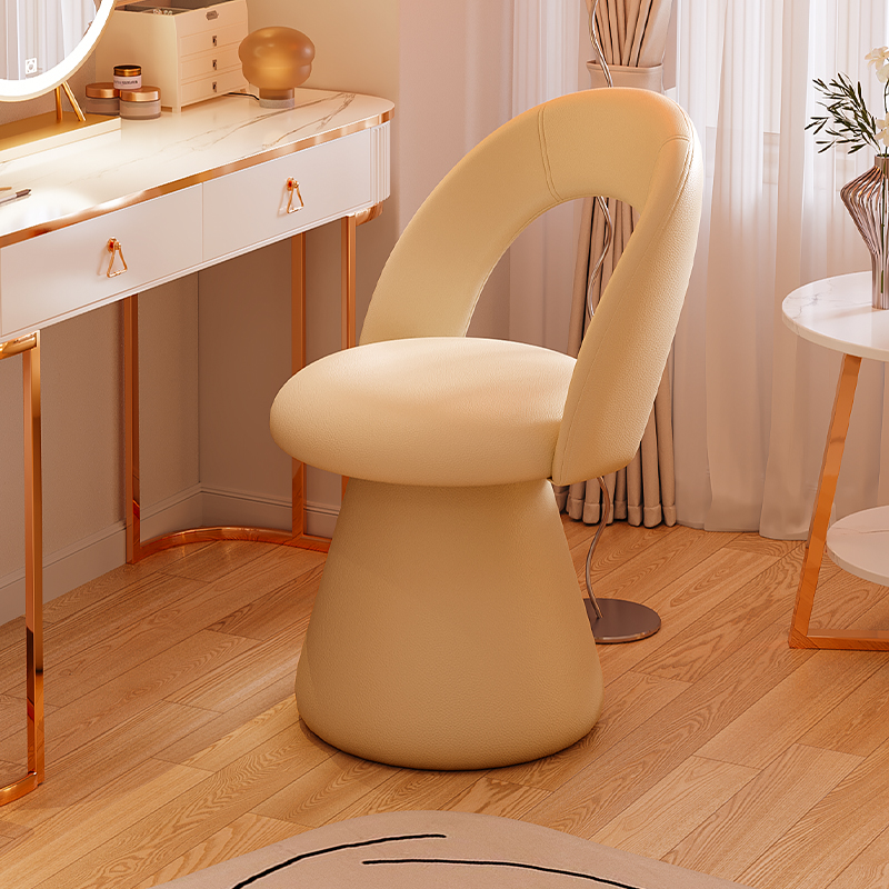 轻奢梳妆凳靠背旋转高级化妆椅子
