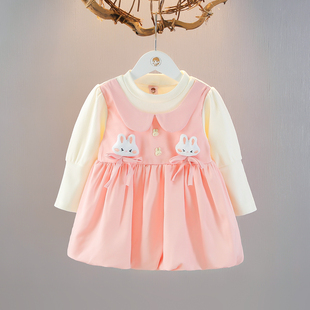 女童连衣裙春装2025新款儿童洋气春季可爱公主风裙子女宝宝长袖裙