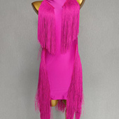 服 瀚仁服新款 流苏连衣裙套装 表演服演出服通用链接