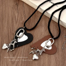 爱心小狗吊坠长款 项链女甜酷ins风卫衣链高级感轻奢小众配饰颈链