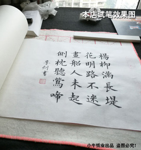 加厚生宣半生半熟百米宣纸长卷毛笔字书法国画创作练习专用卷筒纸