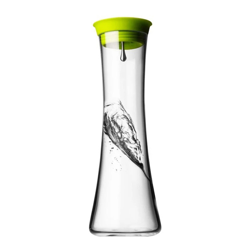 丹麦menu时尚无铅玻璃倒水瓶360度出水壶简约凉水瓶0.8L进口H27cm