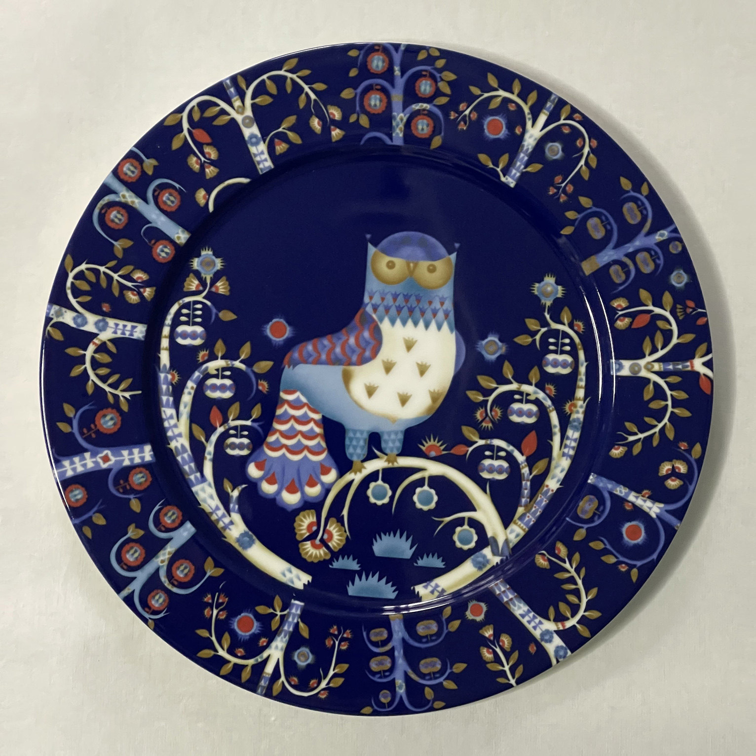 芬兰iittala taika魔幻森林圆形沙拉盘陶瓷西式餐盘浅盘D30cm进口