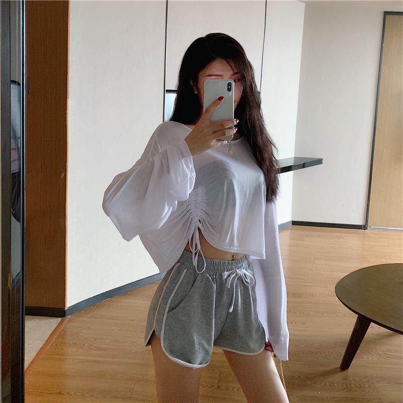 韩国新款女团表演服宽松短款jazz性感露背上衣爵士舞练功服装|ruв категории Женская одежда, футболка - от Buy2taobao.com для оказания профессиональной услуги покупки агента Taobao