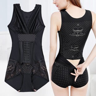 美容院负离子塑身衣连体收腹束腰提臀产后体雕塑形美体束身女薄款
