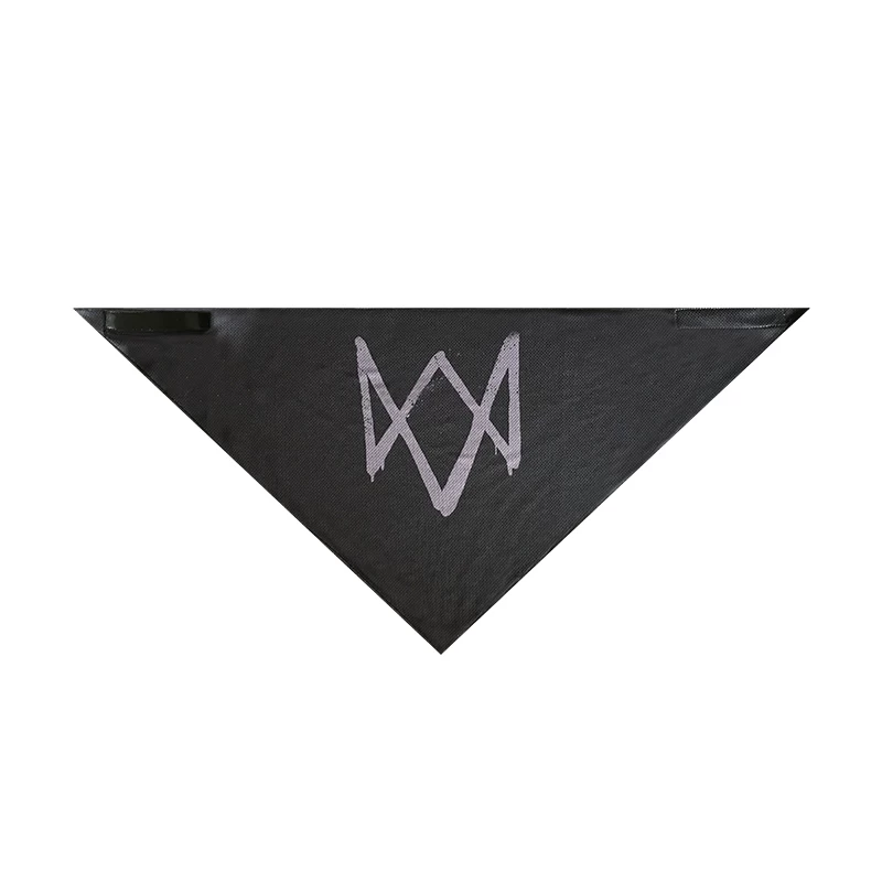 Triangular scarf with velcro, medical mask
