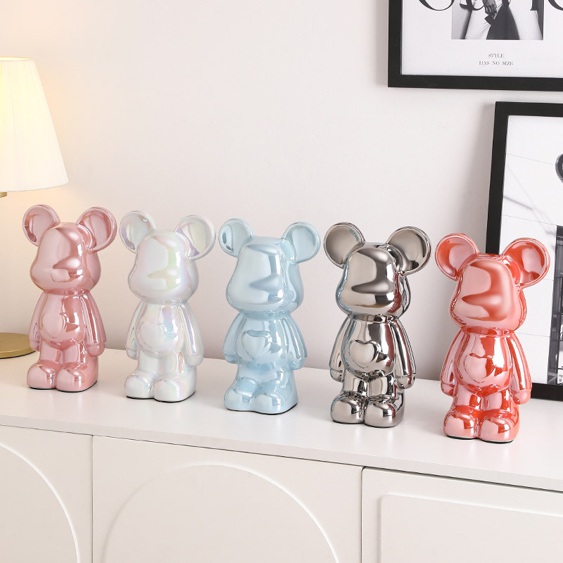 暴力熊摆件客厅轻奢高档存钱罐