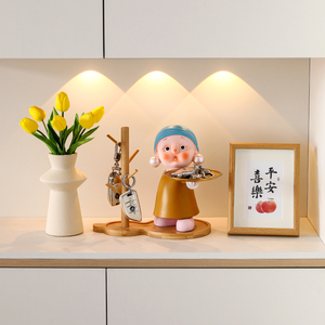 速发大美鞋术家居户玄关收纳托盘摆件门口艺柜客厅家入乔迁装饰品