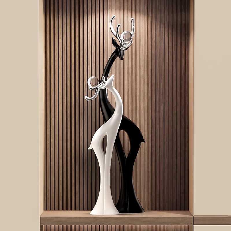 福禄双全玄关造景摆件高级感小众