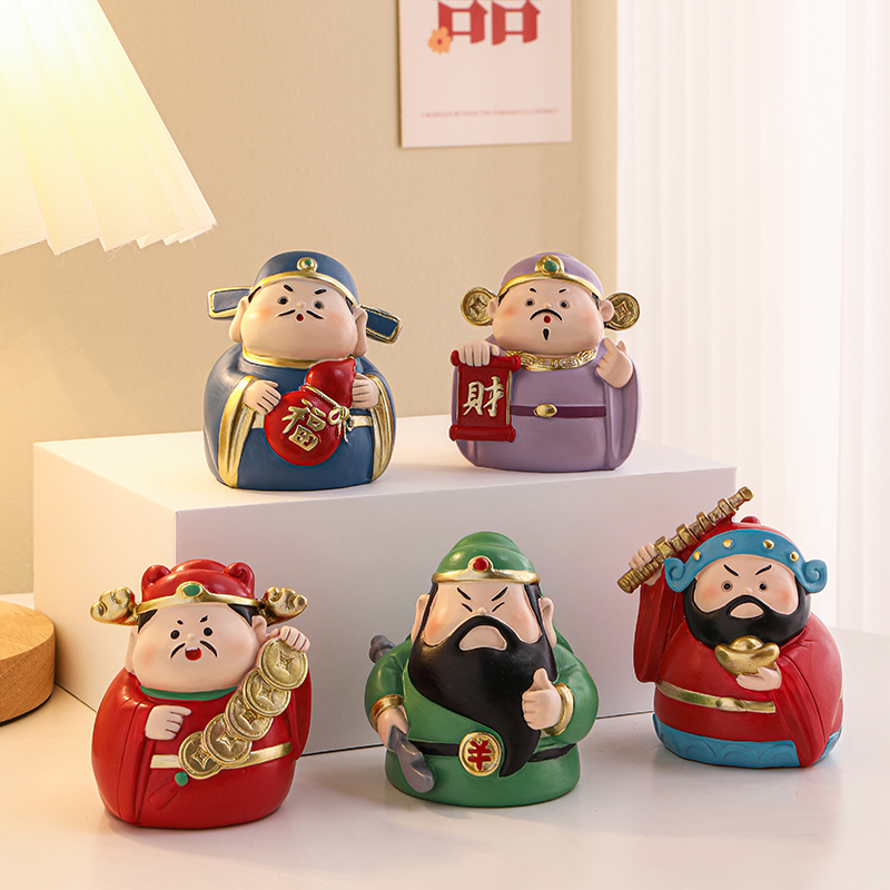 财神爷摆件家用办公室桌面装饰品