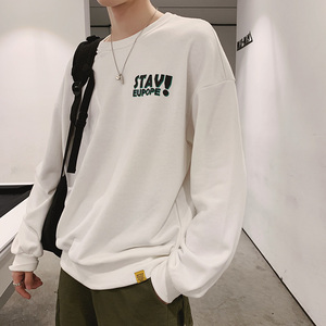 20秋装港风大码韩版宽松情侣装印花圆领卫衣上衣潮WY909图片