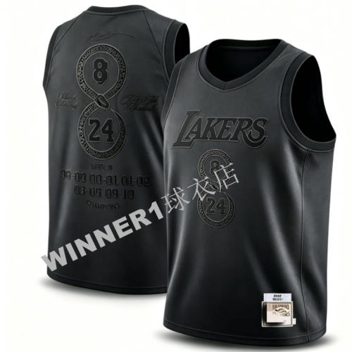密绣版 湖人队8号24号 KOBE 科比复古球衣 蛇纹冠军纪念版刺绣SW