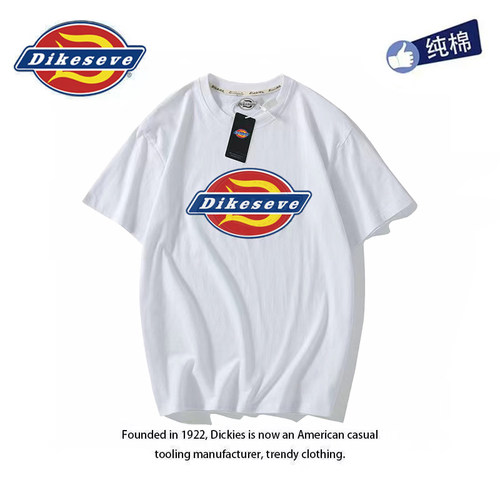 2025新款帝客迪克斯短袖重磅t恤男女潮牌ins纯棉logo印花情侣夏季