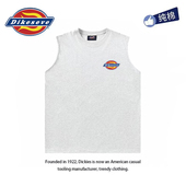 帝客迪克斯美式 t恤背心宽松健身坎肩上衣 纯棉无袖 无袖 T恤2025新款