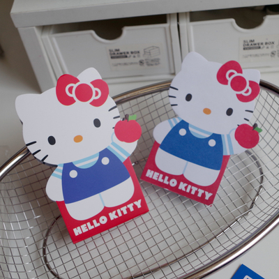 KT便签纸文具HELLOKITTY便利贴学生文具办公记事本凯蒂猫无粘性