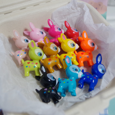 彩色小鹿贝比日本日单散货公仔