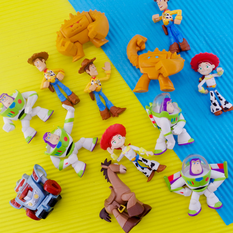 日本手办玩具总动员toy story巴斯光年胡迪公仔摆件人偶模型散货
