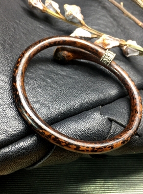 西藏鸡血藤无节木手镯