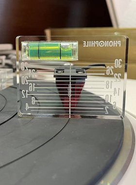 LP唱片机测量唱头唱臂VTA平衡及Azimuth调校尺水平调整工具带水平