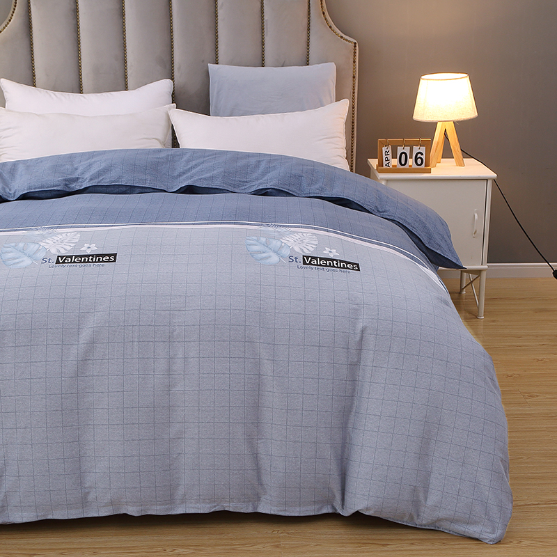 100%纯棉加厚磨毛被套单件全棉220x240被罩2.2x2.4单双人床上用品