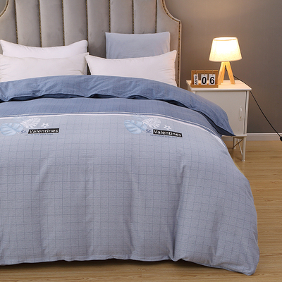 100%纯棉加厚磨毛被套单件全棉220x240被罩2.2x2.4单双人床上用品