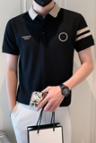 B338-T814-P48夏季男士休闲翻领短袖T恤小伙风简约痞帅polo衫男，男装Polo衫，电商B338