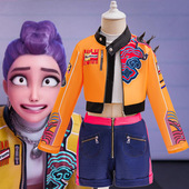 舞台表演服两件套外套短款 欧美新品 女童韩流猎魔女团cos鲁米服装