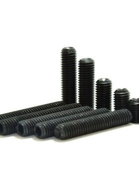 M2.5发黑无头内六角螺丝栓钉紧定顶丝机米916国标模型车直升紧件