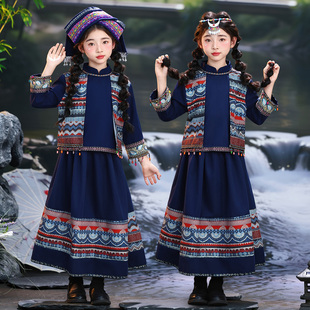 三月三56个少数民族服装儿童女女童壮族畲族苗族3月3广西壮服饰男