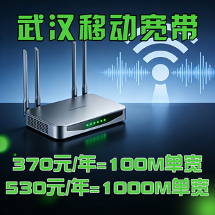 武汉移动宽带办理新装光纤网络融合新开宽带官方套餐免费上门安装