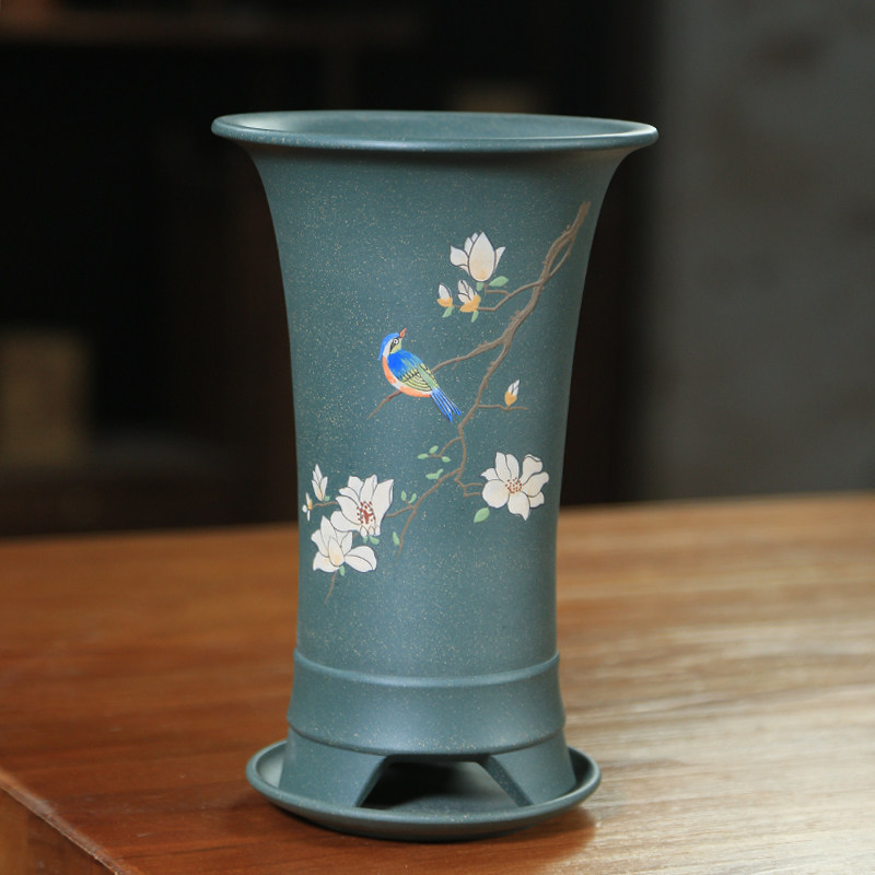 宜兴紫砂兰花盆陶瓷果绿泥束腰泥绘透气吊兰家用兰草君子兰绿植盆,鲜花速递/花卉仿真/绿植园艺,花盆,淘宝优惠券,粉丝福利购,淘宝优惠卷