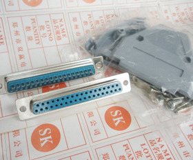 DB37针接头/芯航空插头 D-SUB连接器DB37P公头 37pin焊接头