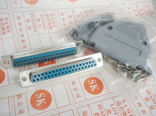 DB37针接头/芯航空插头 D-SUB连接器DB37P公头 37pin焊接头