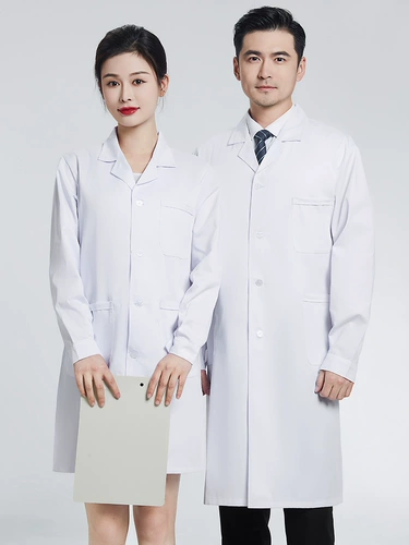 Мужской летний белый халат, химическая униформа медсестры