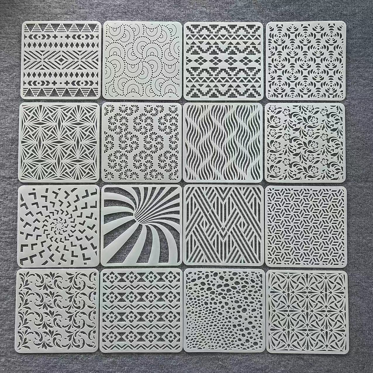 几何模板曼陀罗图形瓷砖喷绘