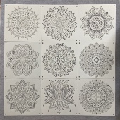 新款 曼陀罗大号喷花涂色镂空模板儿童辅助绘画家具装 饰墙绘模板尺