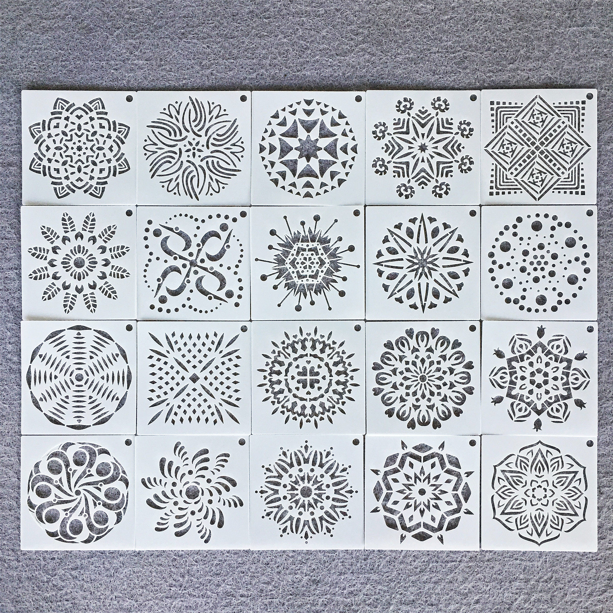 국경을 넘는 새로운 56 만다라 그림 템플릿 만다라 벽화 가구 장식 돌 스프레이 중공 템플릿