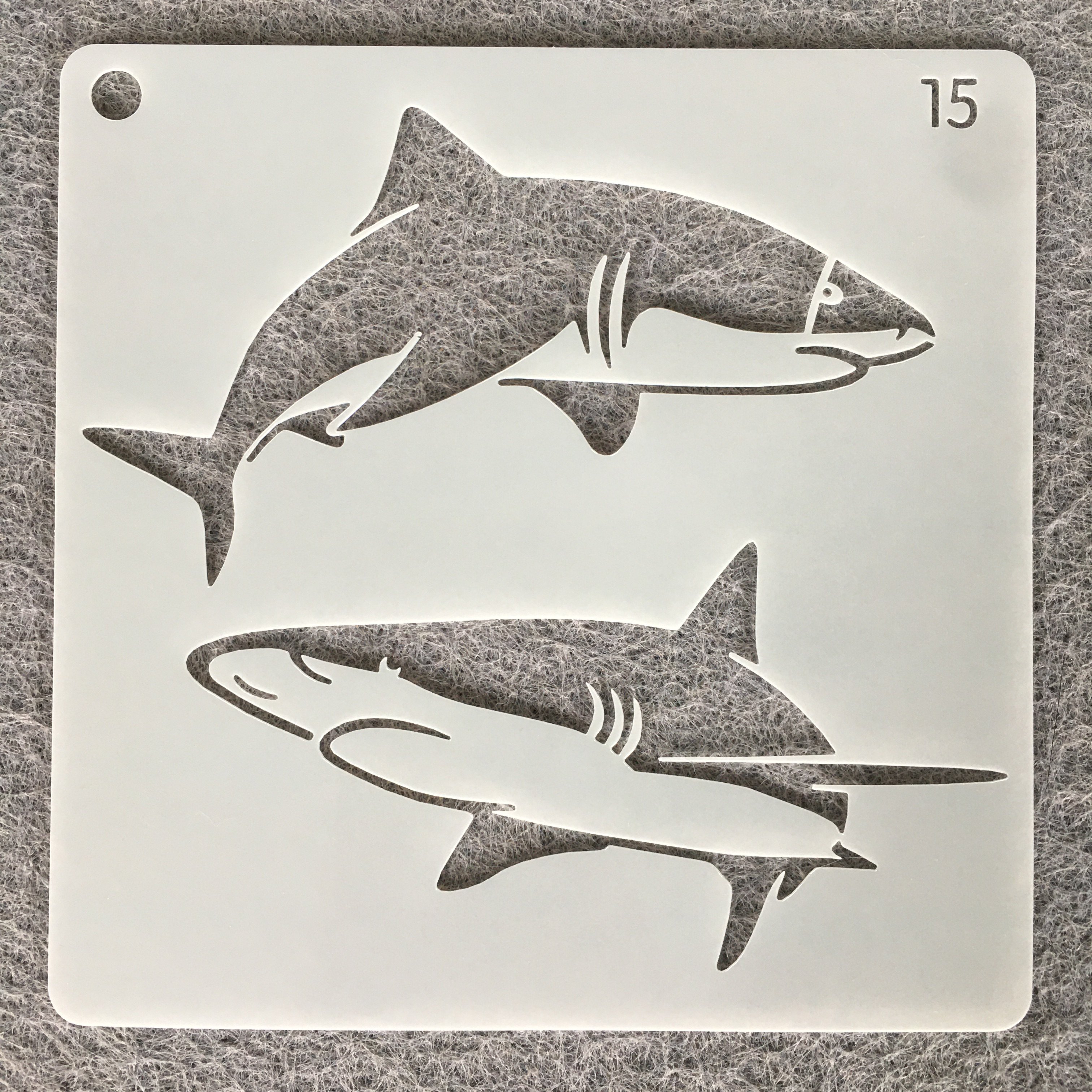 국경 새로운 해양 생물 중공 그림 템플릿 DIY 어린이 드로잉 보드 애완 동물 앨범 장식 낙서 세트