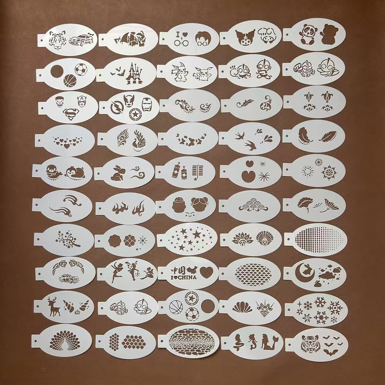 儿童三丽鸥脸部彩绘模板面部绘画