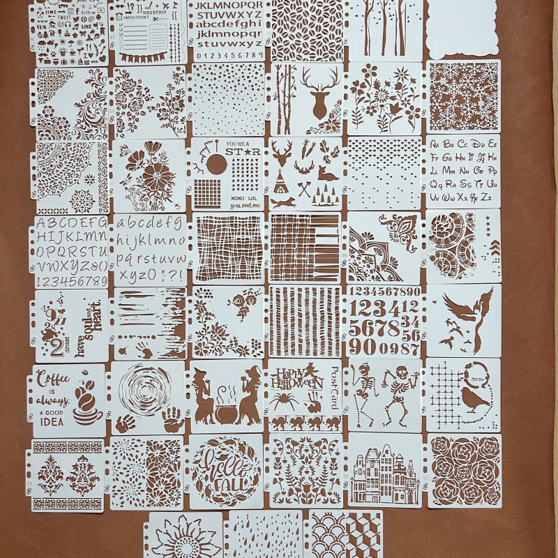 新款手账diy涂鸦绘画镂空模板尺