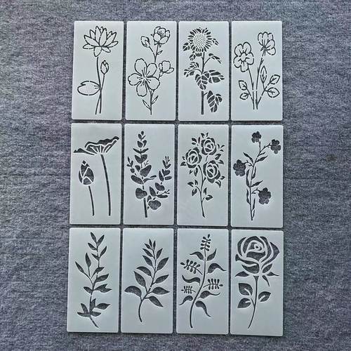 花朵图案彩绘型糊染模板加厚