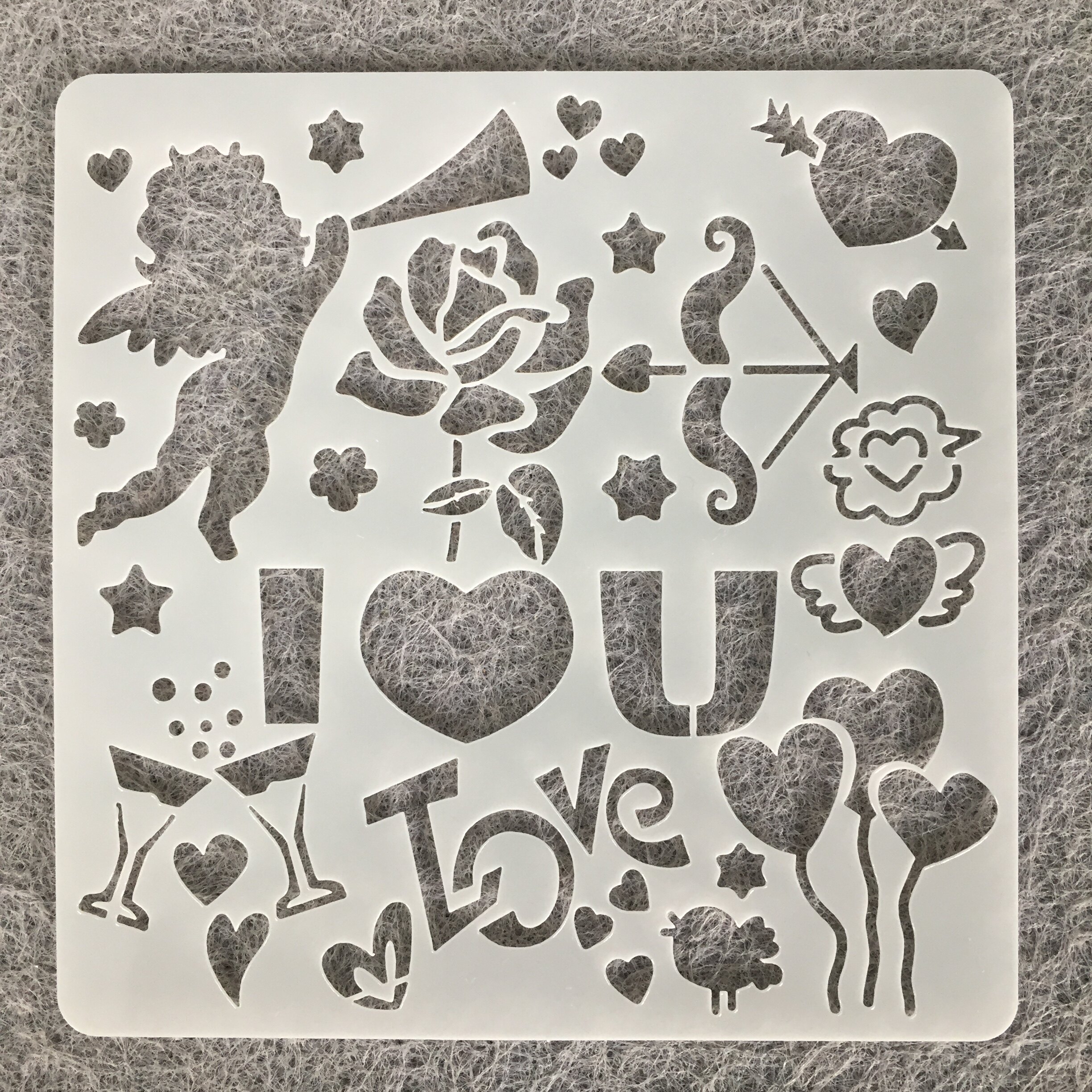 폭발 상자 테마 레이스 눈금자 그림 템플릿 깜짝 선물 상자 DIY 광장 수제 사진 앨범 낙서 템플릿