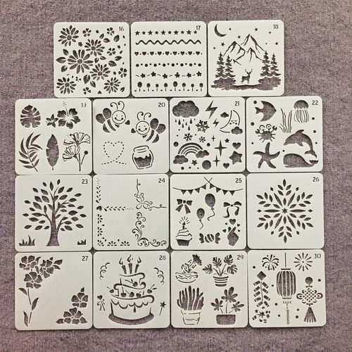 新款绘画模板镂空儿童填色工具