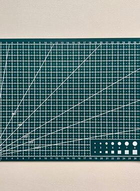 A4模型切割垫板橡皮章刻度板美工雕刻刀板刻书考试粘土切割板工具