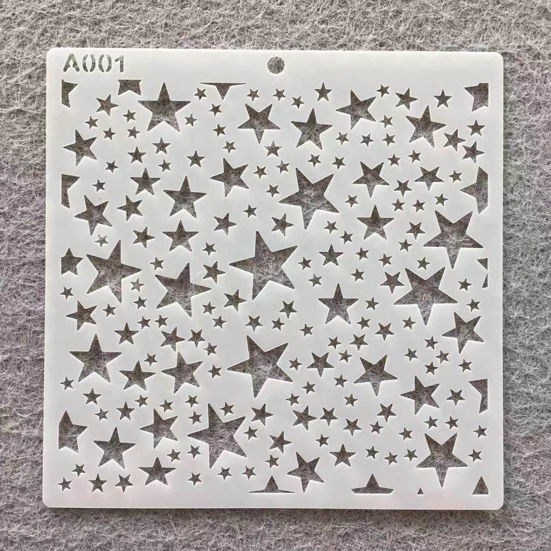 국경 간 아마존 벽 예술 패턴 그림 크리 에이 티브 잉크젯 드로잉 생산 보조 손 계정 중공 템플릿