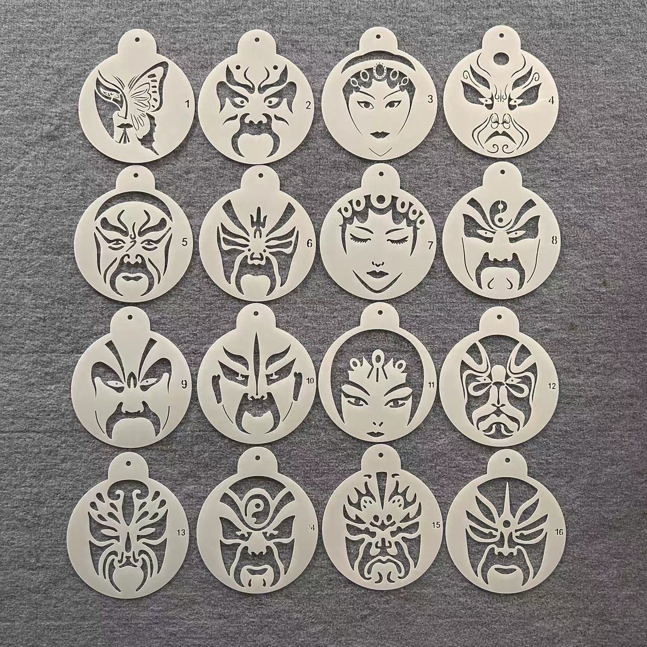 京剧脸谱模板造型绘画模板