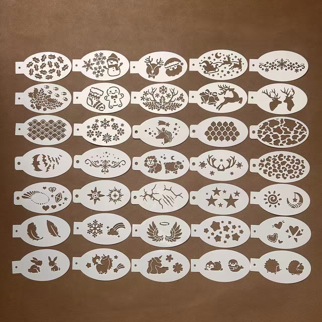 儿童舞台妆面部卡通彩绘镂空模板