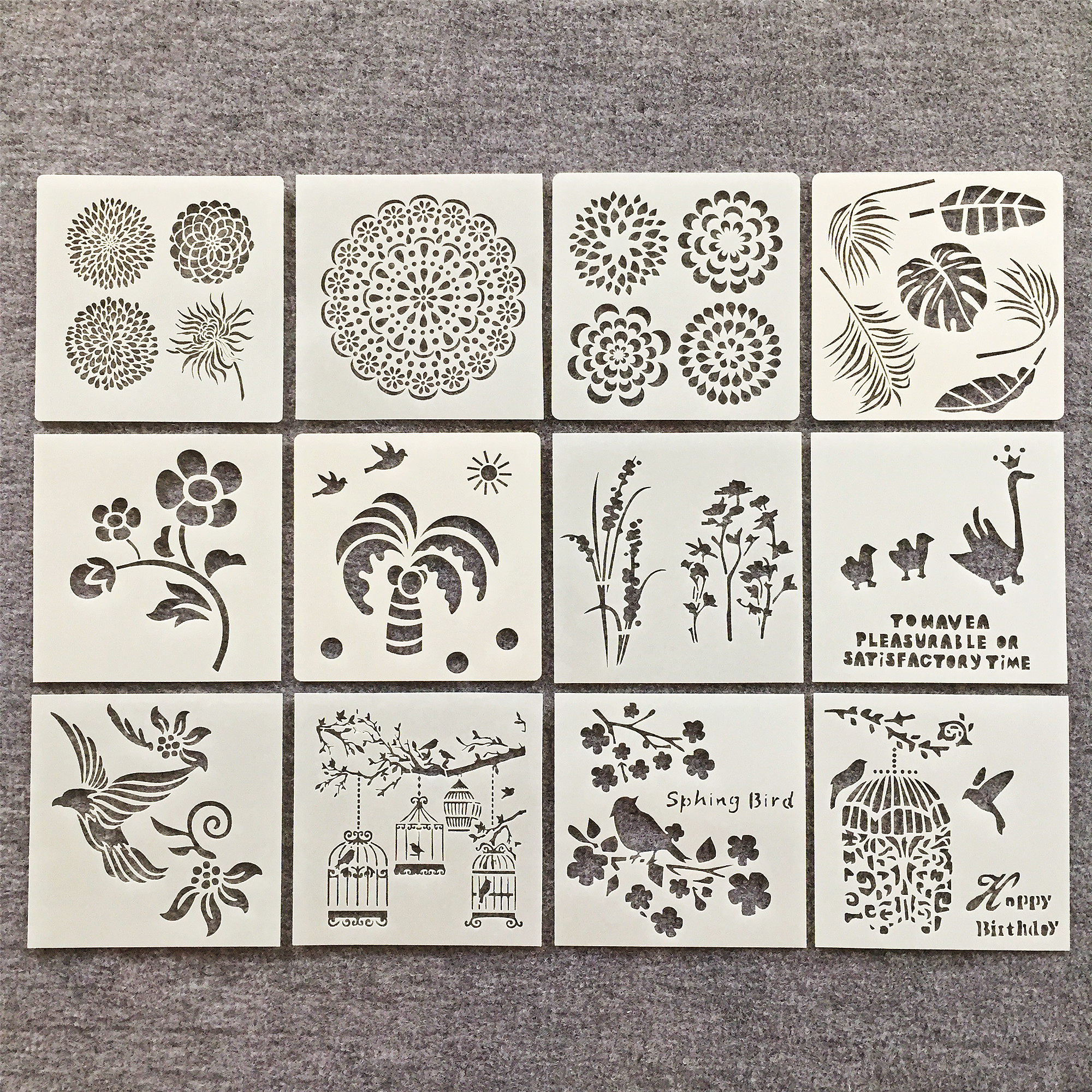 새로운 어린이 그림 테마 눈금자 맞춤형 사진 앨범 생산 템플릿 금형 수제 재료 액세서리 그림 그림 중공