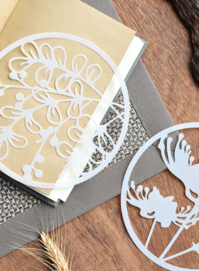 窗花系列 DIY相册手帐手抄报绘画板版直径16.5cm 圆形模版新328