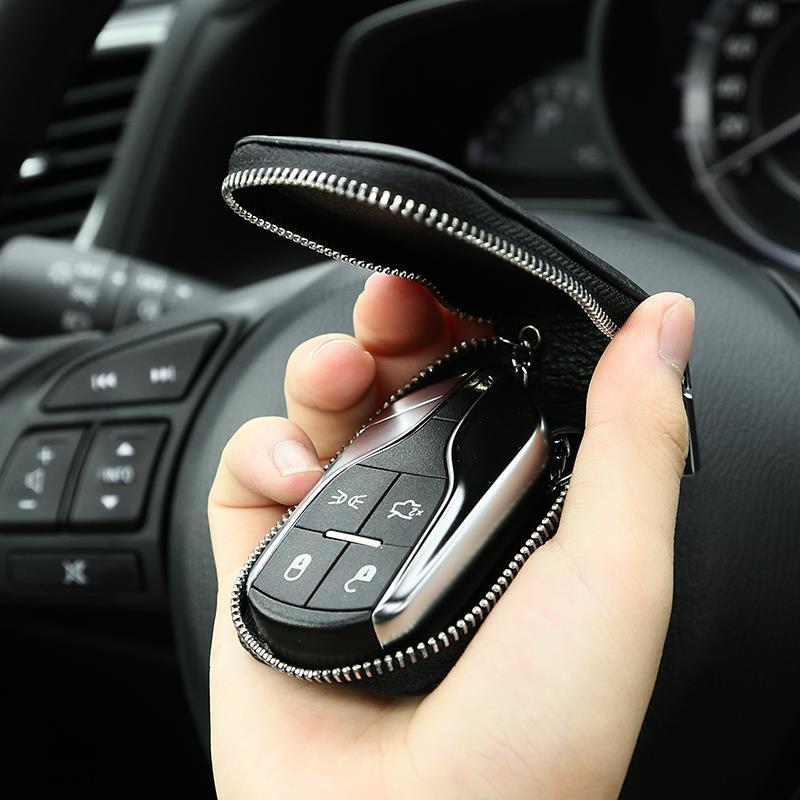 真皮钥匙包男士头层大容量